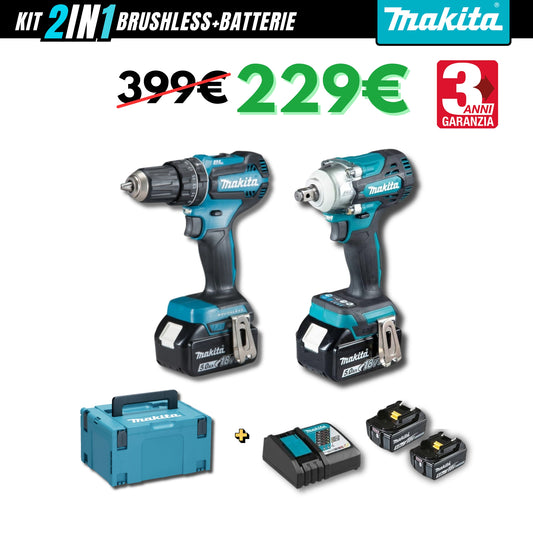 Kit 2in1 Makita: Trapano+Avvitatore